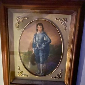 Blue Boy Framed Art Print, Tomas Gainsborough, Turner Wall Accessory, Vintage